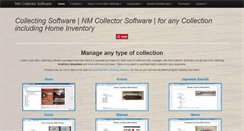 Desktop Screenshot of nmcollectorsoftware.com