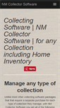 Mobile Screenshot of nmcollectorsoftware.com